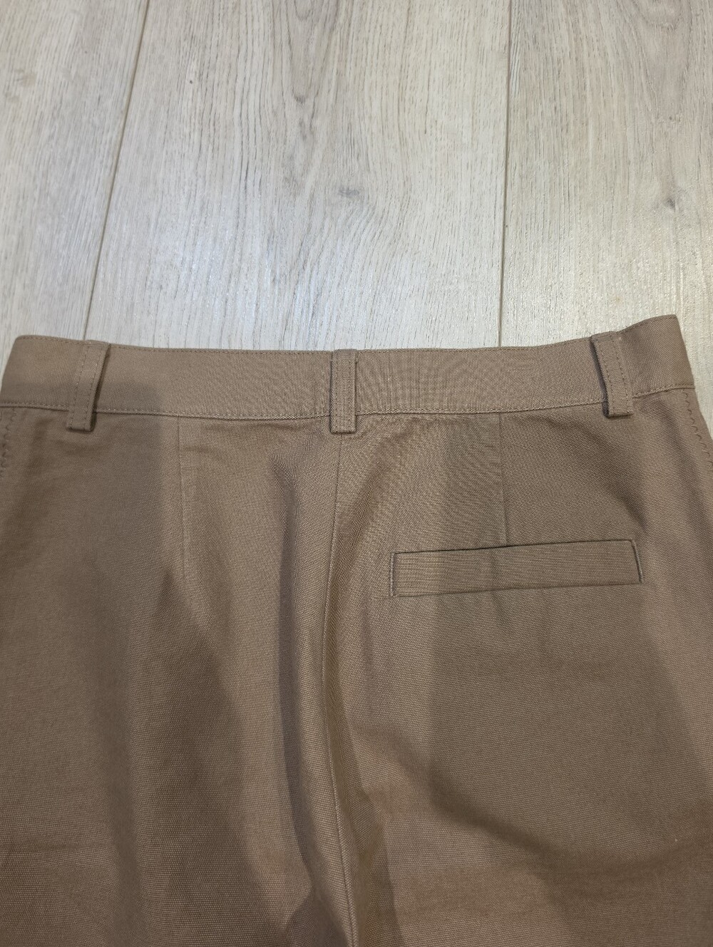 COS Brown Cotton Straight Leg Trousers Pants Minimalist Scandinavian Size 36 - Picture 5 of 8